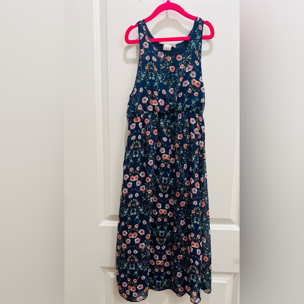 Girl long flower summer dress